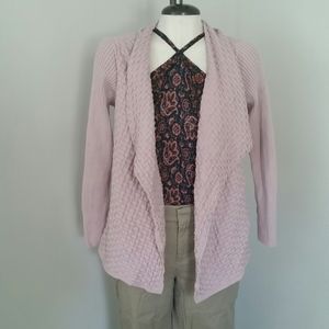 Mauve Chaus 3/4 Sleeve  Cardigan